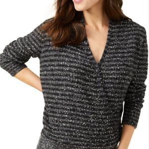 J.Mclaughlin Gretta Glitter Merino Wool Blend Sweater XS